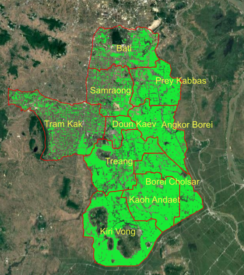 Rice Cultivation Area Data — Cambodia