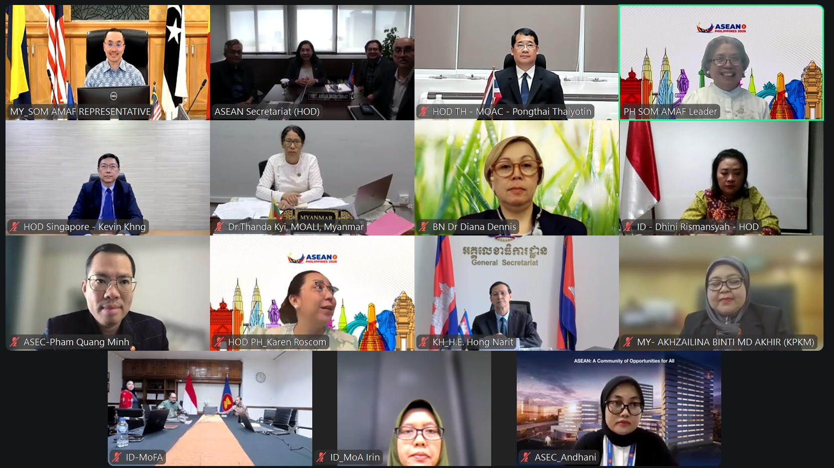 Ad Hoc SOM-AMAF Preparatory Meeting for the Special AMAF on the Latest Situation in the Middle East