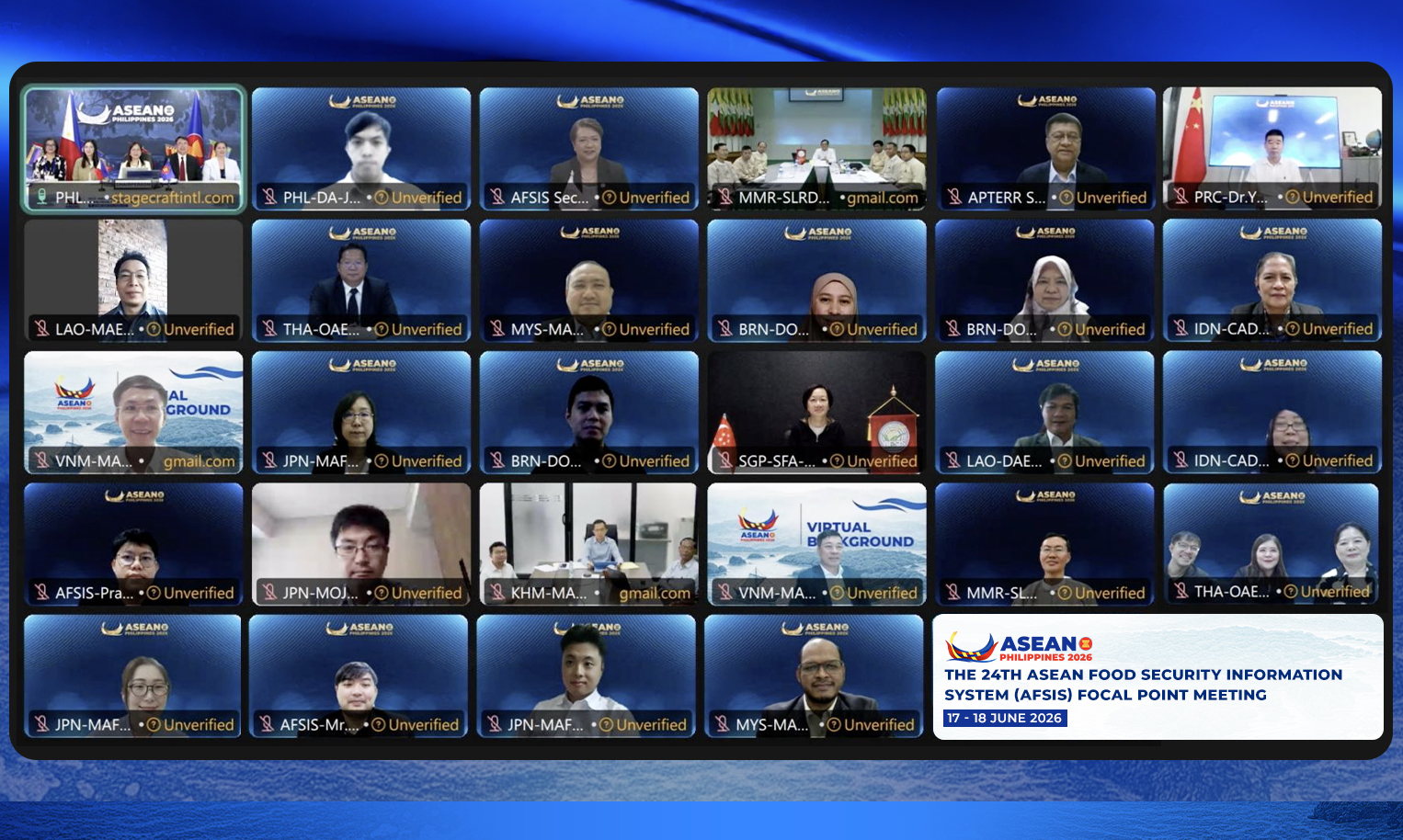 The 24th AFSIS Focal Point Meeting