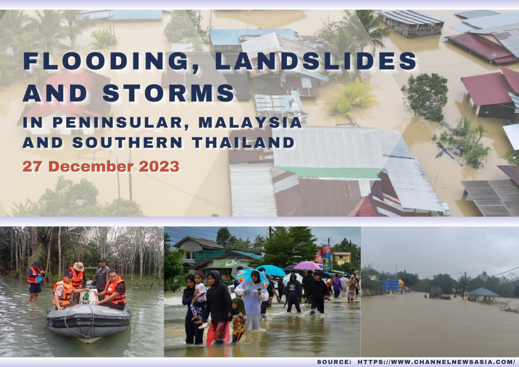 Flooding, landslides, and storms in Peninsular, Malaysia and southern Thailand, 27 December 2023