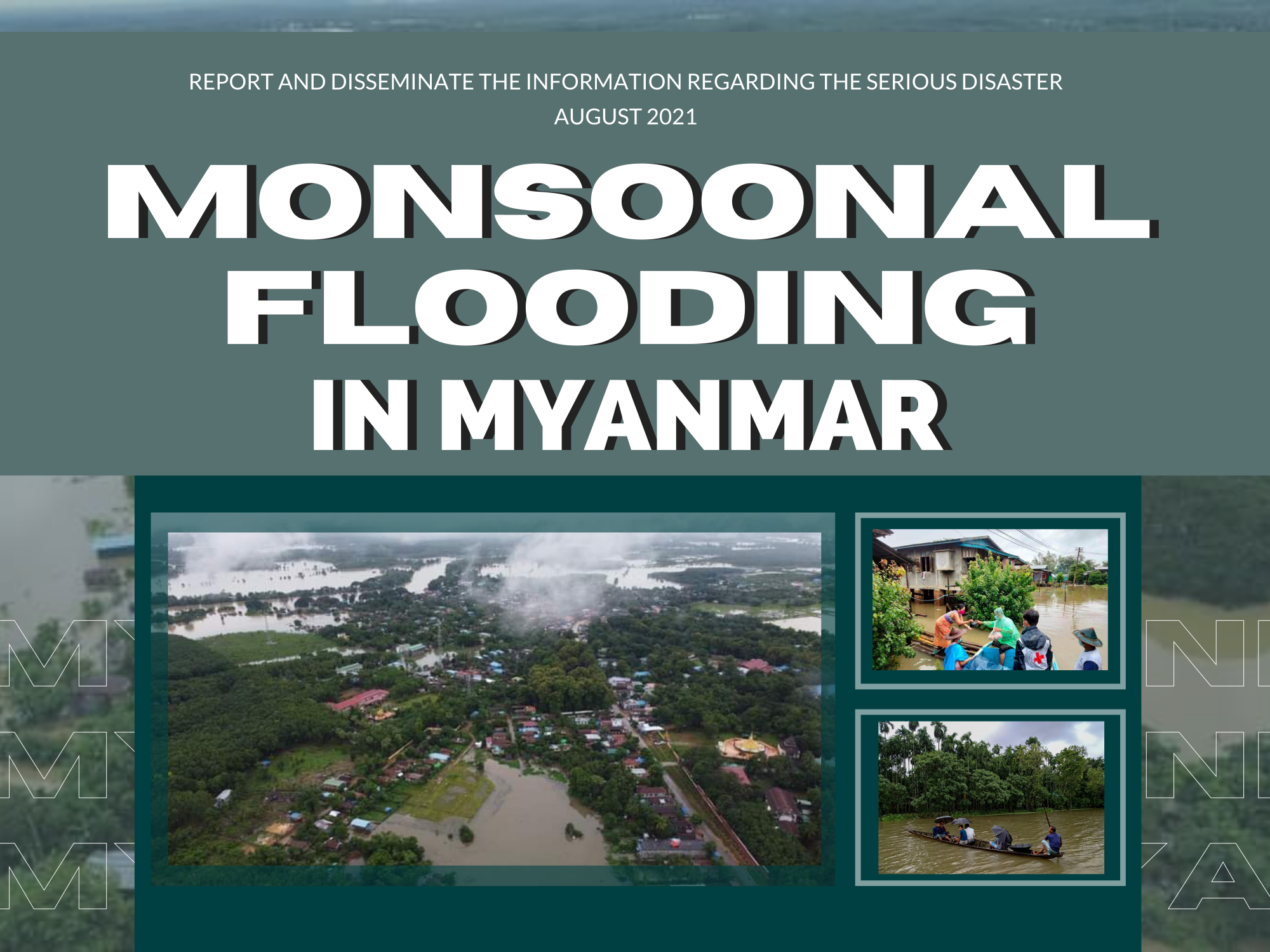 Monsoonal Flooding in Myanmar, 16 August 2021