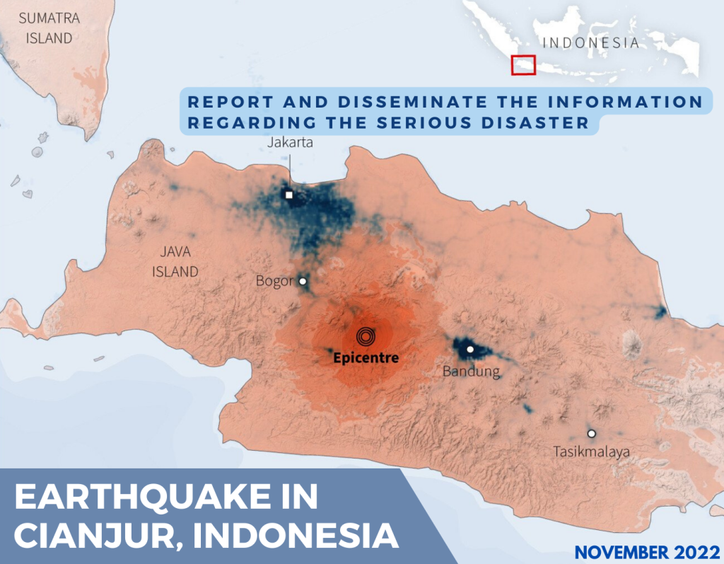 Earthquake in Cianjur Regency, Indonesia, 29 November 2022