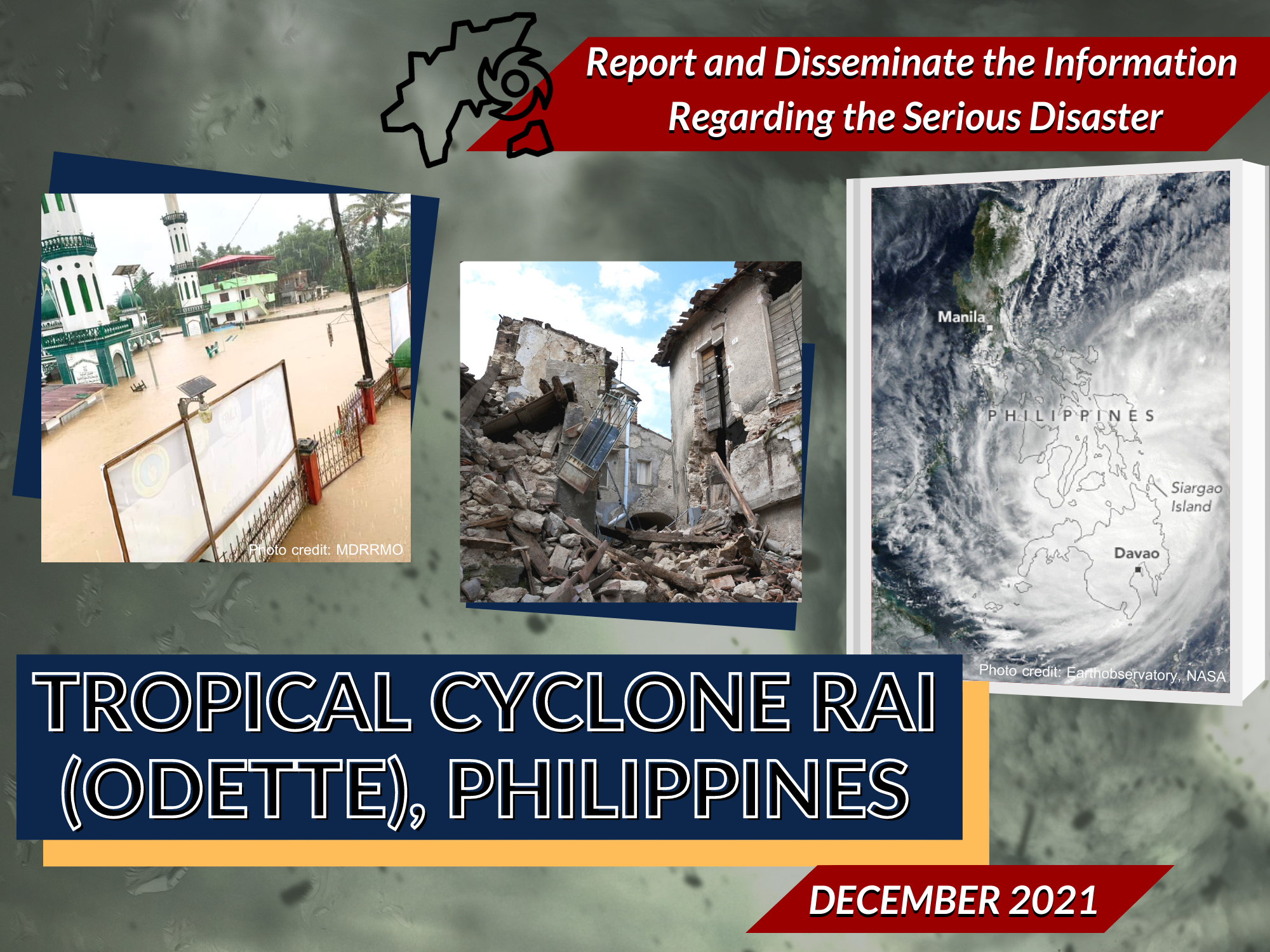 Typhoon Rai (Odette) in Philippines, 22 December 2021