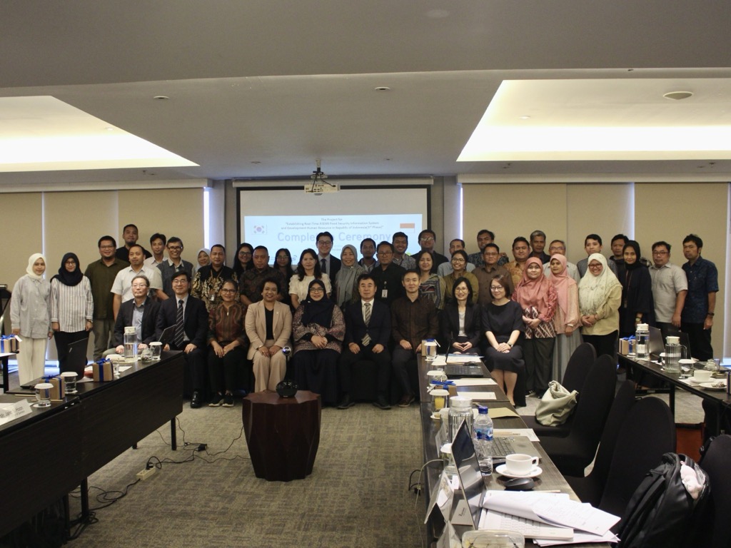 Completion and Handover Ceremony for the project “Establishing Real-Time AFSIS and Development of Human Resources” in Indonesia