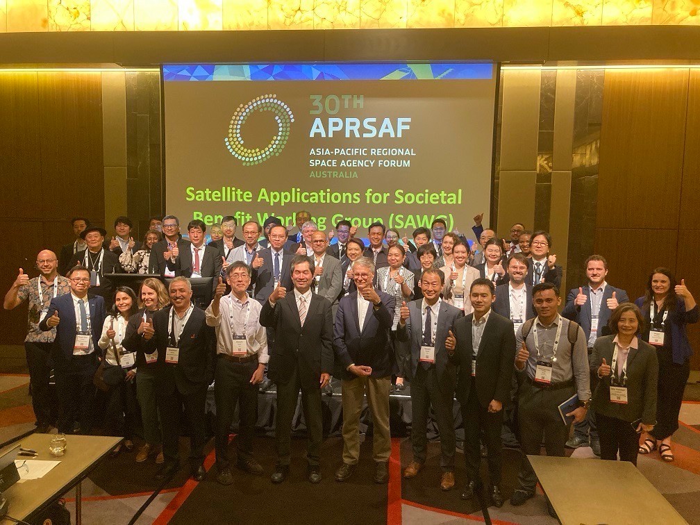 Satellite Applications for Societal Benefit Working Group (SAWG) in the APRSAF-30 meeting