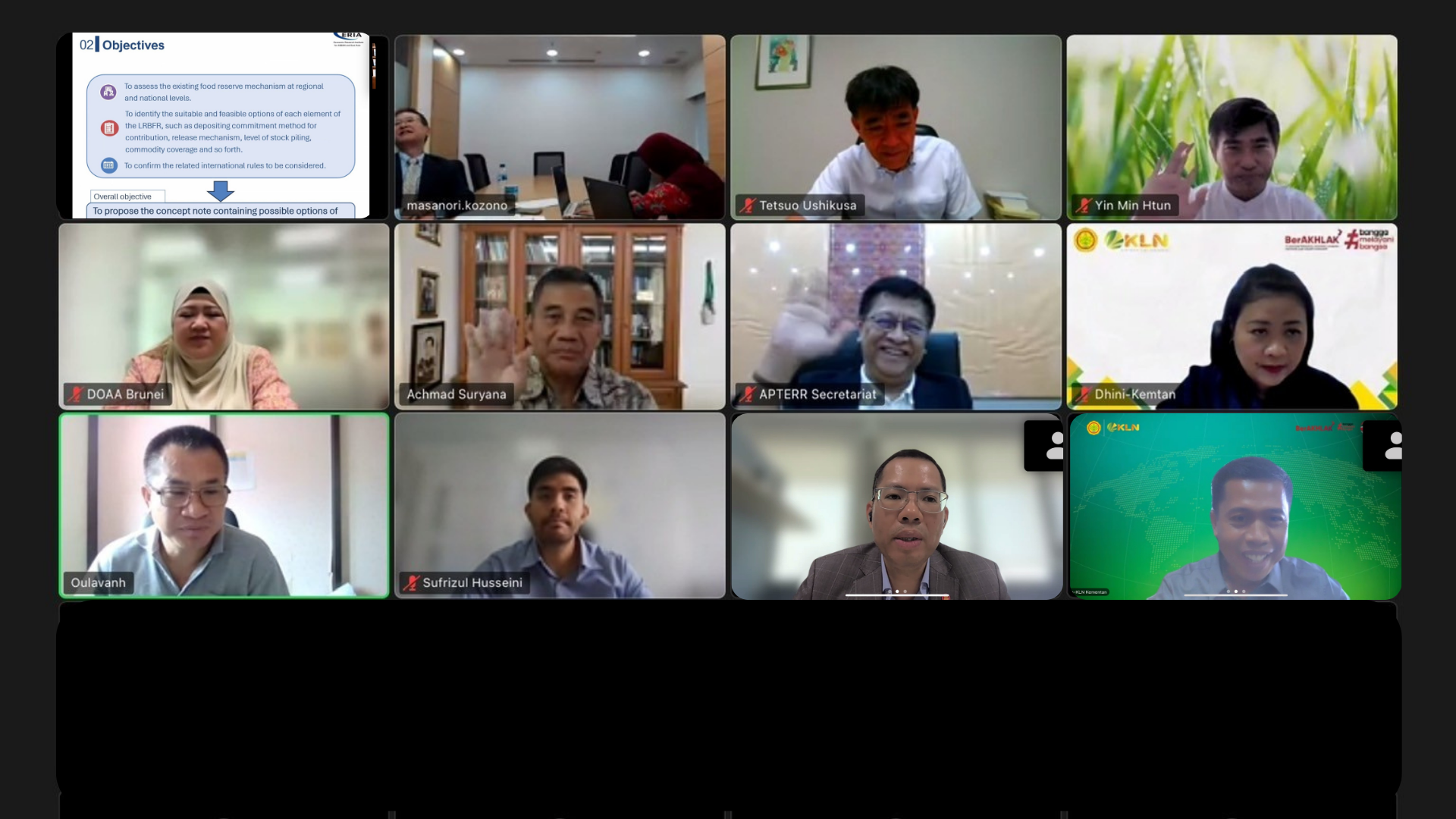 The meeting of Preliminary study for exploring ‘Local Resource-based Food Reserve’ mechanism in ASEAN Member State