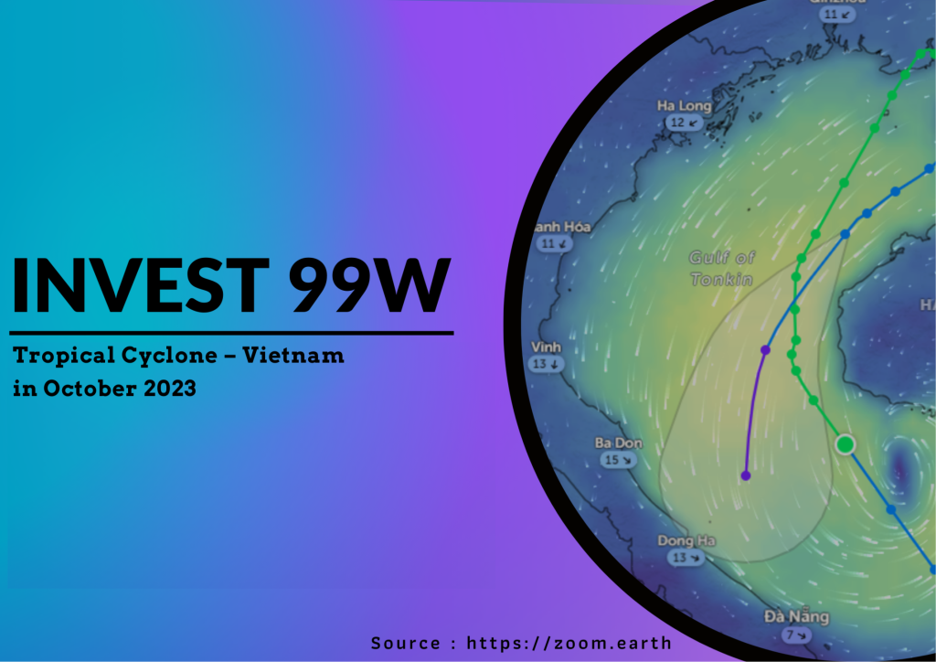 Tropical Cyclone INVEST 99W 17 October 2023