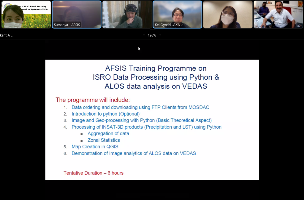 Preparatory Meeting for the Satellite-derived Agrometeorological Data Training with JAXA/ISRO/GISTDA