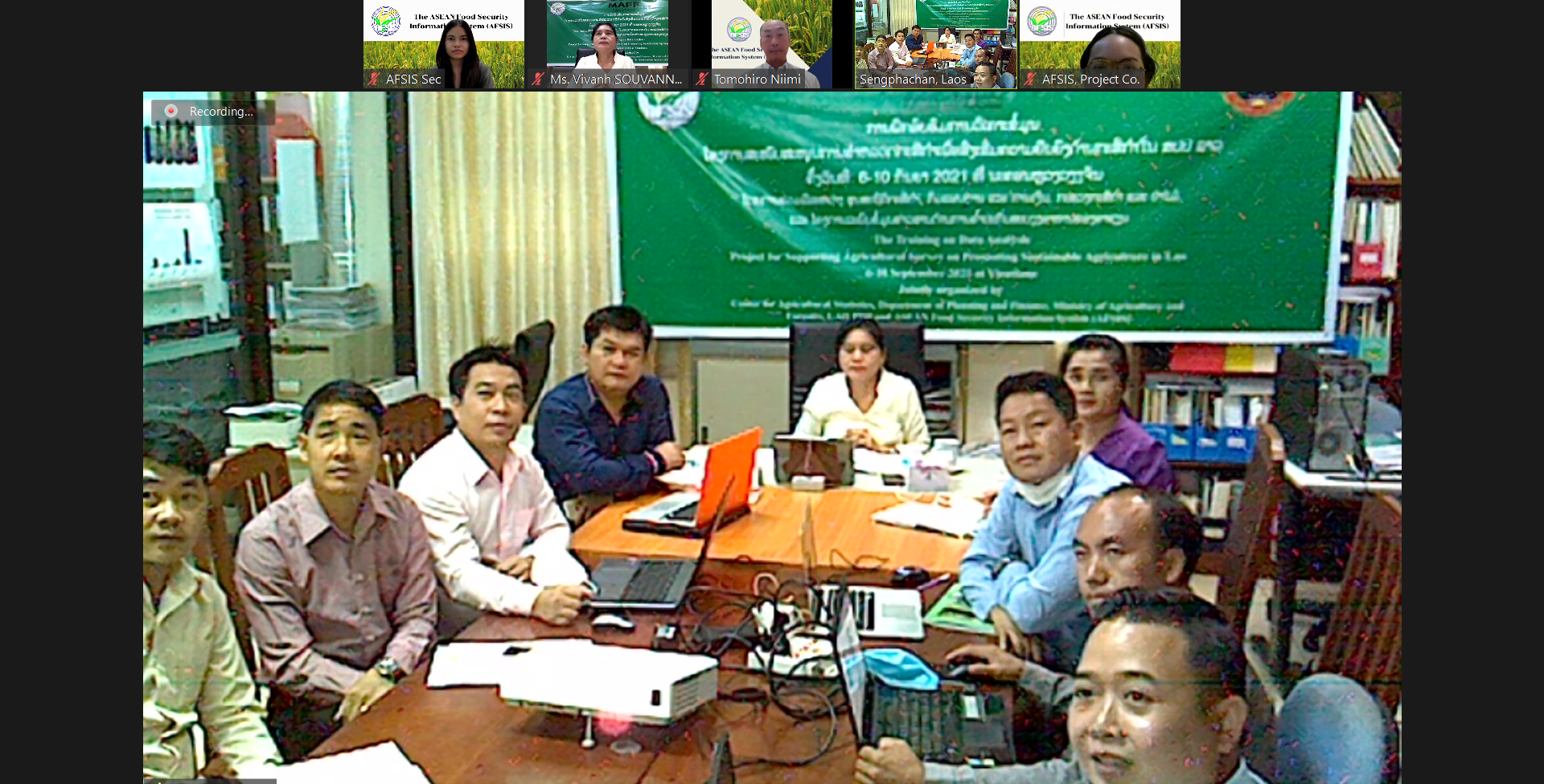 Data Analysis Training in Lao PDR as a Part of SAS-PSA Project